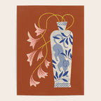 Lilies And Porcelain Cat Vase Poster Gallery Image 4