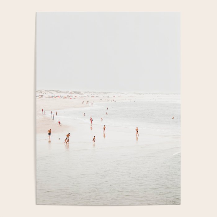 At The Beach (two) - minimal beach series - ocean sea photography by Ingrid Beddoes Poster Gallery Image 4