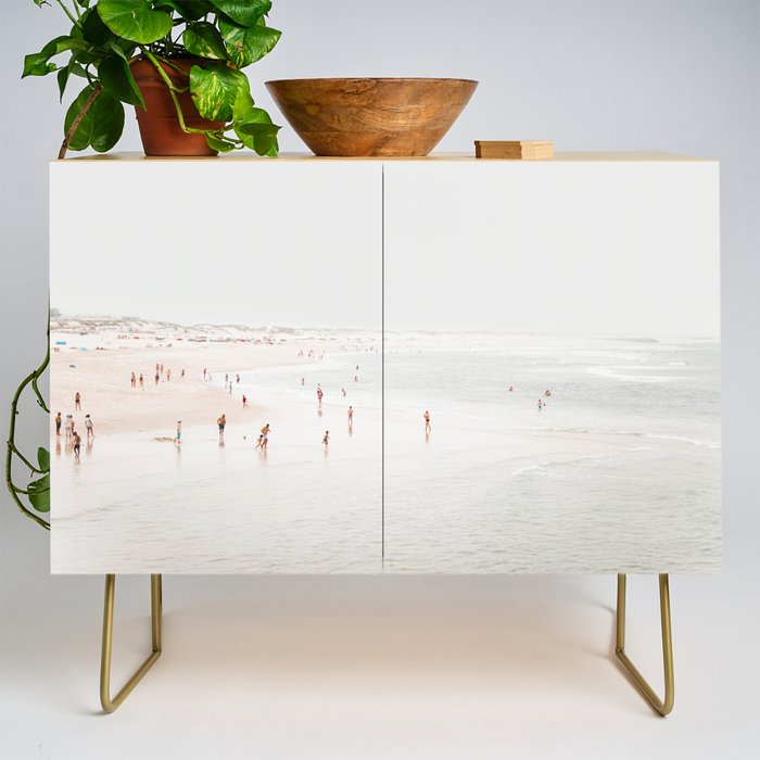 At The Beach (two) - minimal beach series - ocean sea photography by Ingrid Beddoes Credenza Gallery Image 1