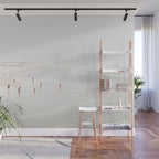 At The Beach (two) - minimal beach series - ocean sea photography by Ingrid Beddoes Wall Mural Gallery Image 1
