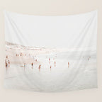 At The Beach (two) - minimal beach series - ocean sea photography by Ingrid Beddoes Wall Tapestry Gallery Image 4