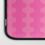 Wavy Stripes Ogee A-Go-Go Pop Pattern in Double Pink Laptop Sleeve Gallery Image 3