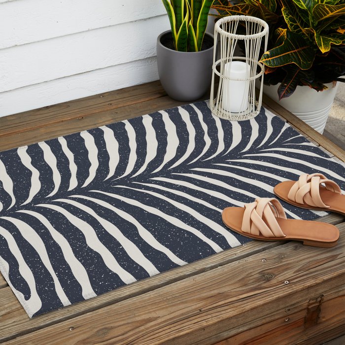 Blue Plant #1 Outdoor Rug Gallery Image 2