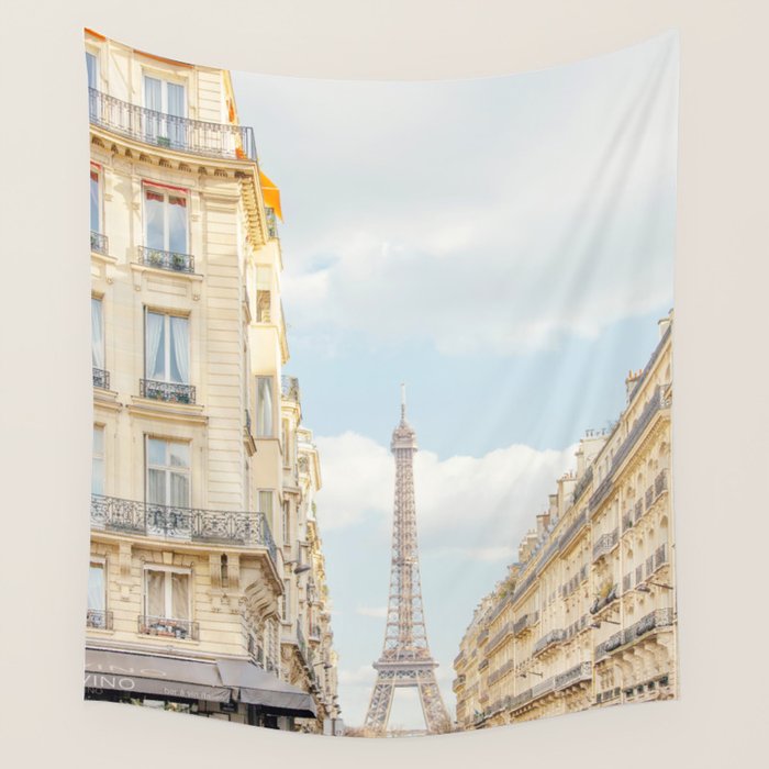 Take Me To Paris - Travel Photography Wall Tapestry Gallery Image 1
