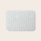 Abstract organic dots - dusty mint - pastel muted green pattern Bath Mat Gallery Image 1