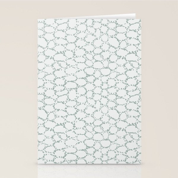 Abstract organic dots - dusty mint - pastel muted green pattern Stationery Card Gallery Image 2