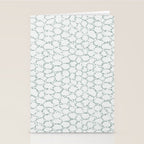 Abstract organic dots - dusty mint - pastel muted green pattern Stationery Card Gallery Image 2