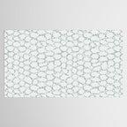 Abstract organic dots - dusty mint - pastel muted green pattern Tablecloth Gallery Image 2