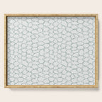 Abstract organic dots - dusty mint - pastel muted green pattern Serving Tray Gallery Image 1