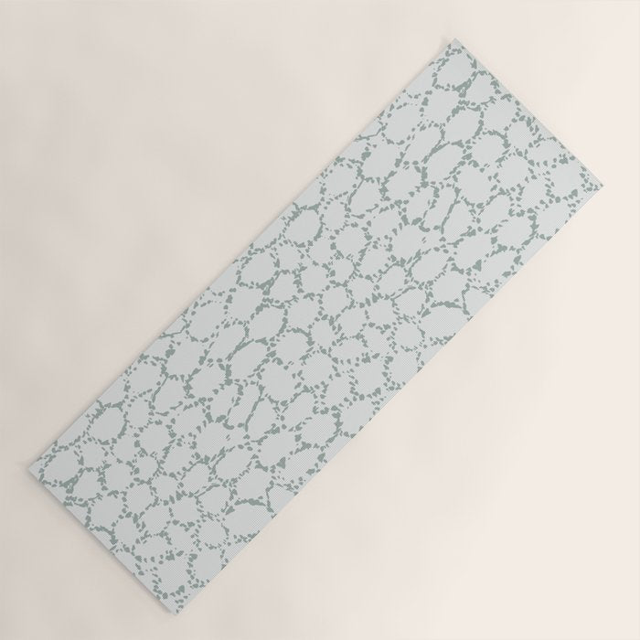 Abstract organic dots - dusty mint - pastel muted green pattern Yoga Mat Gallery Image 1