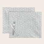 Abstract organic dots - dusty mint - pastel muted green pattern Placemat Gallery Image 1