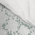 Abstract organic dots - dusty mint - pastel muted green pattern Comforter Gallery Image 4