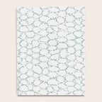Abstract organic dots - dusty mint - pastel muted green pattern Notebook Gallery Image 4
