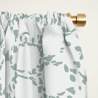 Abstract organic dots - dusty mint - pastel muted green pattern Window Curtain Gallery Image 2