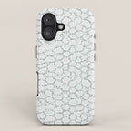 Abstract organic dots - dusty mint - pastel muted green pattern iPhone Case Gallery Image 1