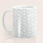 Abstract organic dots - dusty mint - pastel muted green pattern Coffee Mug Gallery Image 3