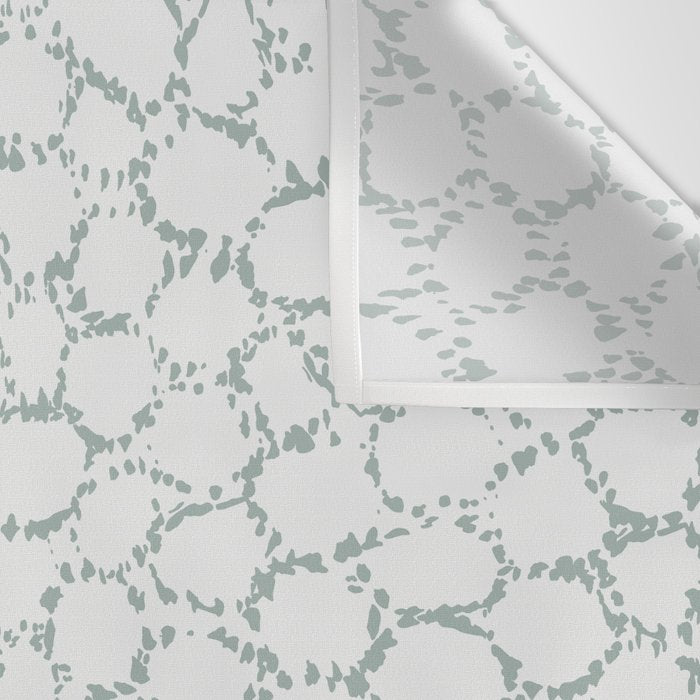 Abstract organic dots - dusty mint - pastel muted green pattern Wall Tapestry Gallery Image 3