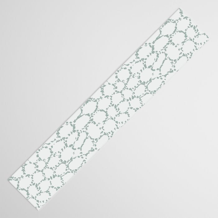 Abstract organic dots - dusty mint - pastel muted green pattern Table Runner Gallery Image 3