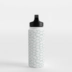 Abstract organic dots - dusty mint - pastel muted green pattern Water Bottle Gallery Image 3