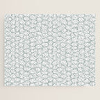 Abstract organic dots - dusty mint - pastel muted green pattern Jigsaw Puzzle Gallery Image 1