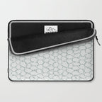 Abstract organic dots - dusty mint - pastel muted green pattern Laptop Sleeve Gallery Image 2