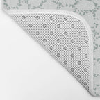 Abstract organic dots - dusty mint - pastel muted green pattern Bath Mat Gallery Image 2