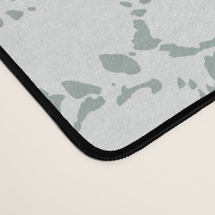 Abstract organic dots - dusty mint - pastel muted green pattern Desk Mat Gallery Image 4