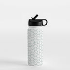 Abstract organic dots - dusty mint - pastel muted green pattern Water Bottle Gallery Image 1