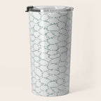 Abstract organic dots - dusty mint - pastel muted green pattern Travel Mug Gallery Image 3