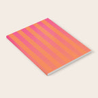 Dreamy Future Stripes Hot Pink and Orange Gradient Ombre Pattern Notebook Gallery Image 2