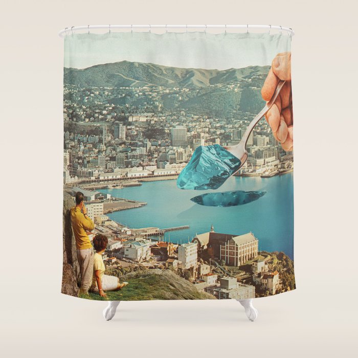 Jello Bay - Jelly Seaside Shower Curtain Gallery Image 1