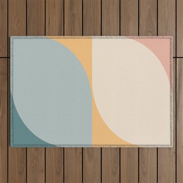 Almond Abstract XIII Outdoor Rug Gallery Image 1