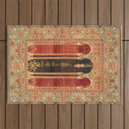 16th Century Carpet with Triple-Arch Design Turkish Print Outdoor Rug Gallery Image 1