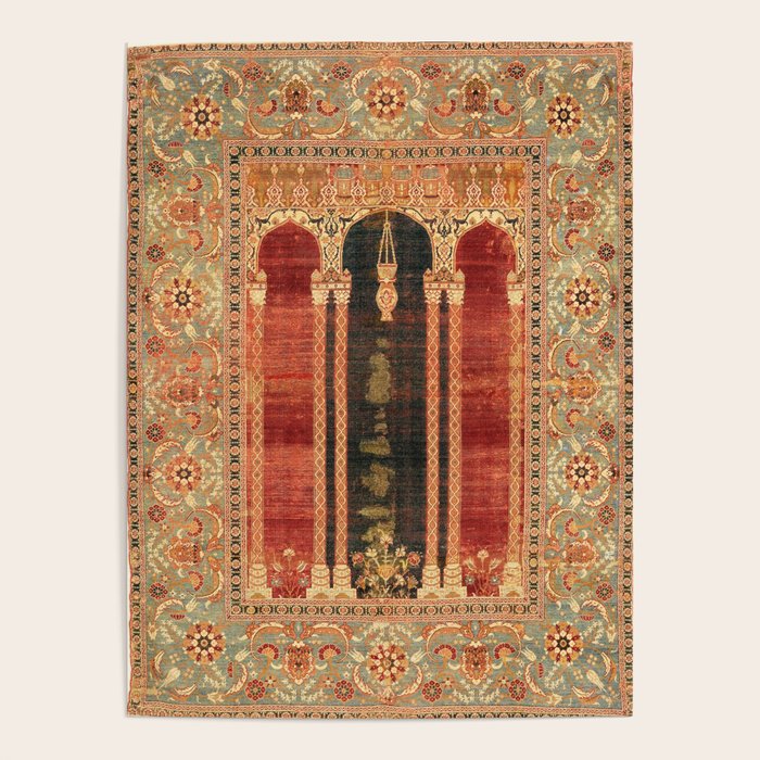 16th Century Carpet with Triple-Arch Design Turkish Print Poster Gallery Image 1