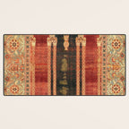 16th Century Carpet with Triple-Arch Design Turkish Print Desk Mat Gallery Image 3