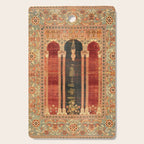 16th Century Carpet with Triple-Arch Design Turkish Print Cutting Board Gallery Image 1