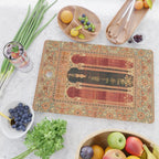 16th Century Carpet with Triple-Arch Design Turkish Print Cutting Board Gallery Image 2