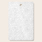 Abstract topography map line art pattern Cutting Board Gallery Image 1
