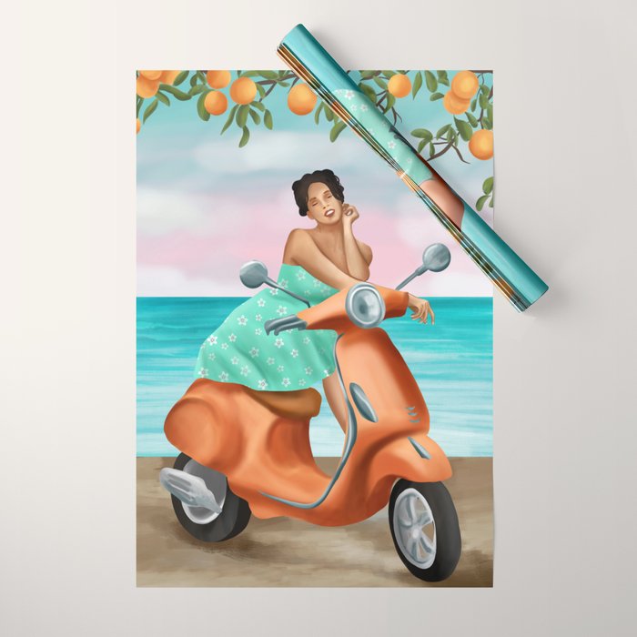 Seaside Reverie Wrapping Paper Gallery Image 1