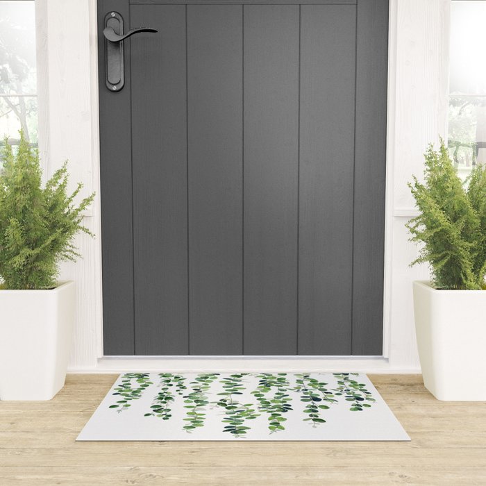 Eucalyptus Garland  Welcome Mat Gallery Image 3