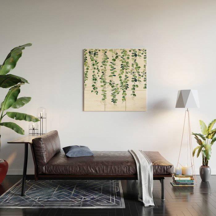 Eucalyptus Garland  Wood Wall Art Gallery Image 2