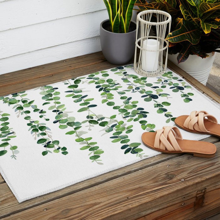 Eucalyptus Garland  Outdoor Rug Gallery Image 2