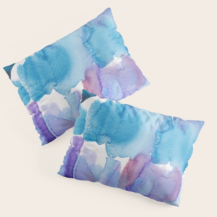 15  Watercolor November 2021 211130 Painting Valourine Original Design Color Bright Modern Contemporary  Pillow Sham