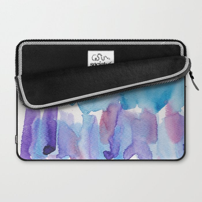 15  Watercolor November 2021 211130 Painting Valourine Original Design Color Bright Modern Contemporary  Laptop Sleeve Gallery Image 2