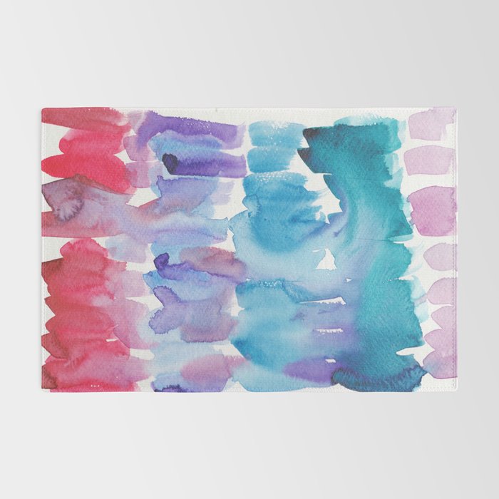 15  Watercolor November 2021 211130 Painting Valourine Original Design Color Bright Modern Contemporary  Rug Gallery Image 2
