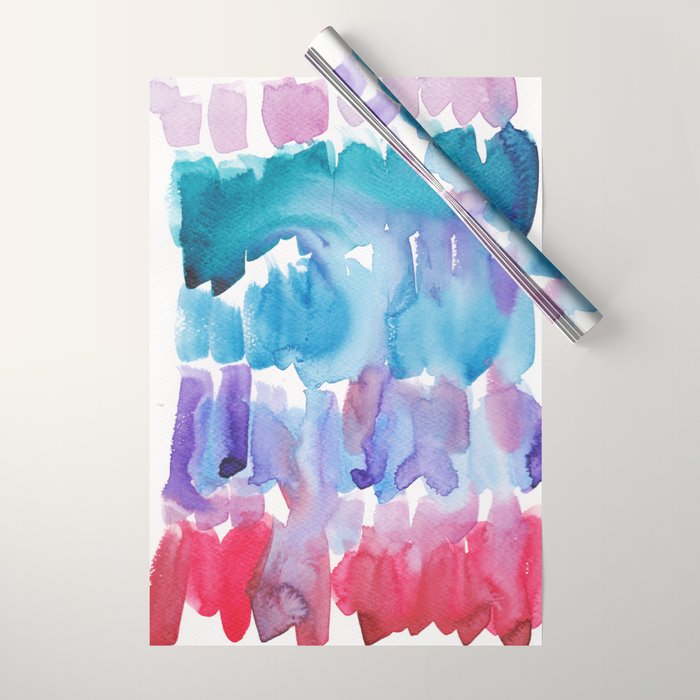 15  Watercolor November 2021 211130 Painting Valourine Original Design Color Bright Modern Contemporary  Wrapping Paper