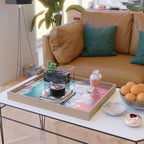 15  Watercolor November 2021 211130 Painting Valourine Original Design Color Bright Modern Contemporary  Serving Tray Gallery Image 2