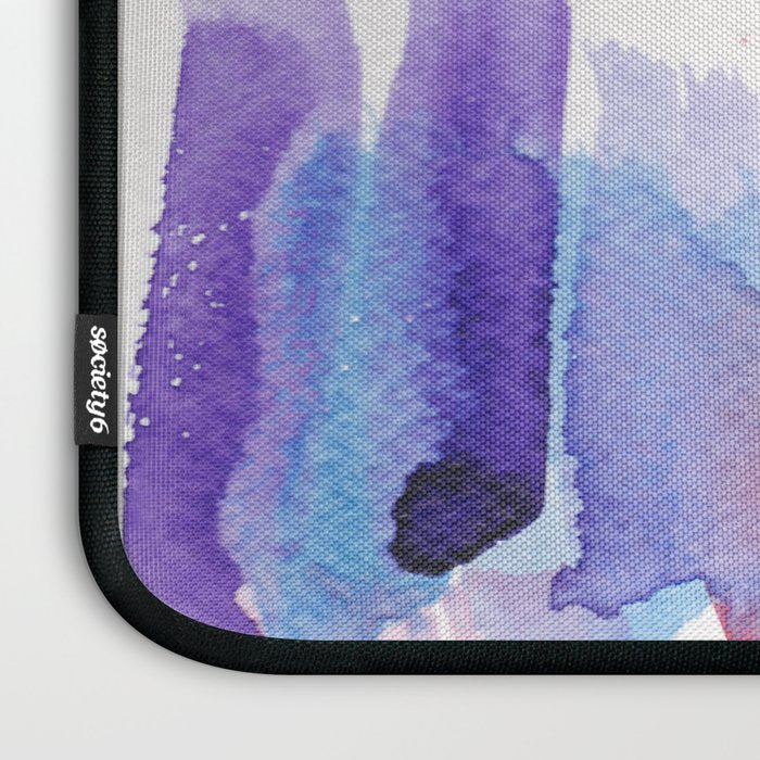 15  Watercolor November 2021 211130 Painting Valourine Original Design Color Bright Modern Contemporary  Laptop Sleeve Gallery Image 3