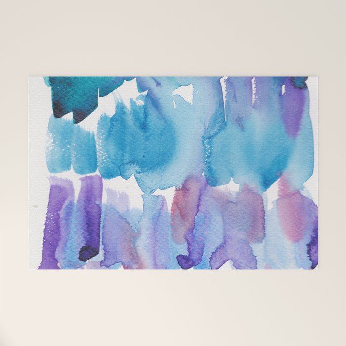 15  Watercolor November 2021 211130 Painting Valourine Original Design Color Bright Modern Contemporary  Welcome Mat Gallery Image 1