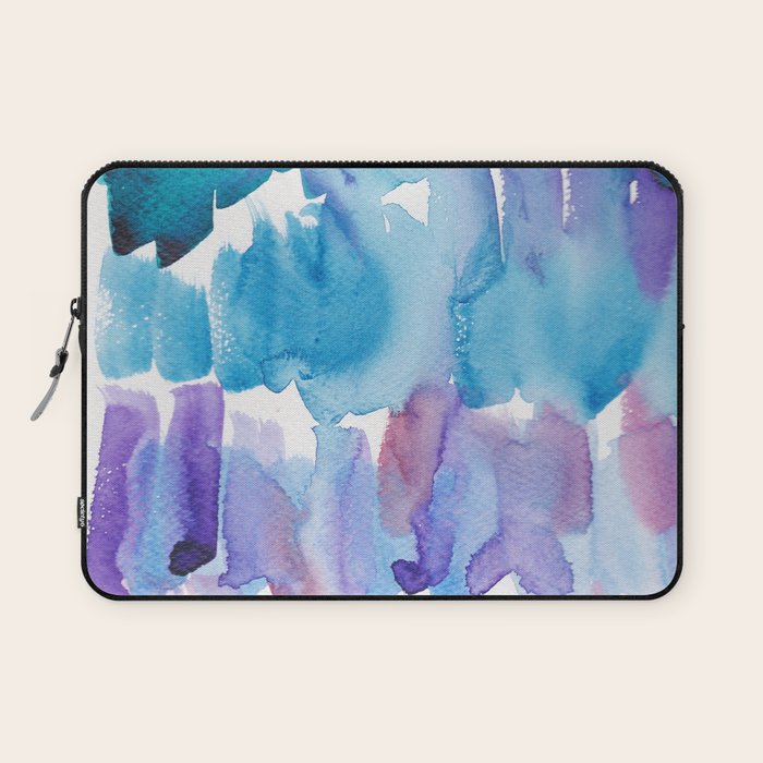 15  Watercolor November 2021 211130 Painting Valourine Original Design Color Bright Modern Contemporary  Laptop Sleeve Gallery Image 1